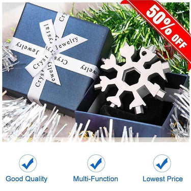 SakerÂŽ 18-in-1 stainless steel snowflakes multi-tool